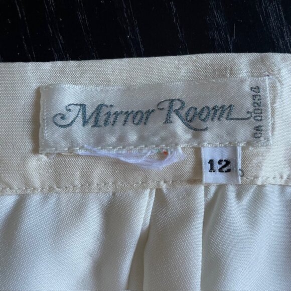 "Mirror Room" vintage ivory silk skirt - Picture 3 of 4